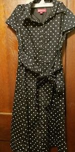 Merona polka dot pinup dress sz 10